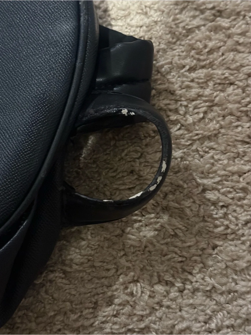 Zara Black Leather Backpack -